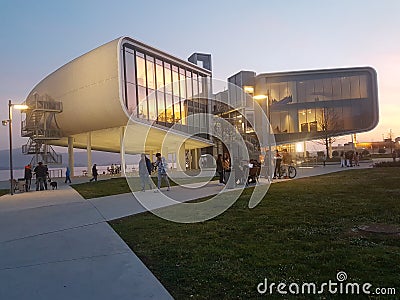 Centro Botin Center at sunset Editorial Stock Photo