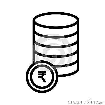 Cents Line Style vector icon which can easily modify or edit Vector Illustration