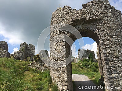 Centuries old castle ruines Stock Photo