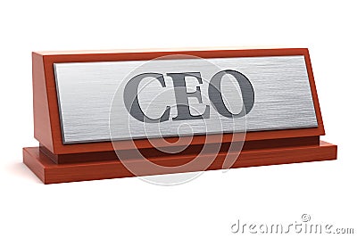 CEO Chief Executive Officer job title Stock Photo