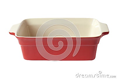 Ceramic baking dish Stock Photo
