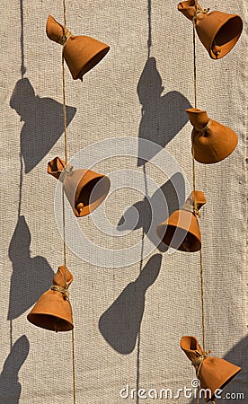 Ceramic bells Stock Photo