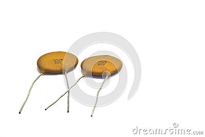 Ceramic Capacitors Stock Photo