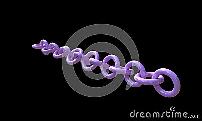 Ceramic chain of background, 3d Stock Photo