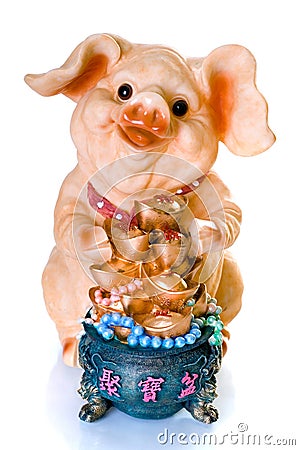new year of the golden pig ceramic new year pig gift royalty free stock new year of the golden pig ceramic new year pig gift royalty free stock