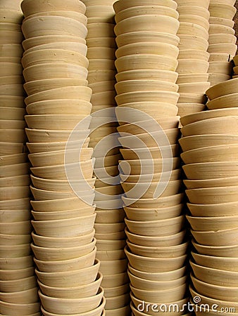 Ceramic cups Stock Photo