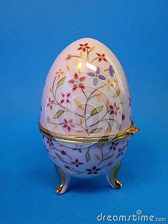 Ceramic Easter egg Stock Photo