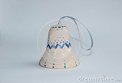 Ceramic handmade bell Stock Photo