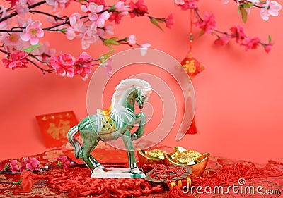 Ceramic horse souvenir Stock Photo