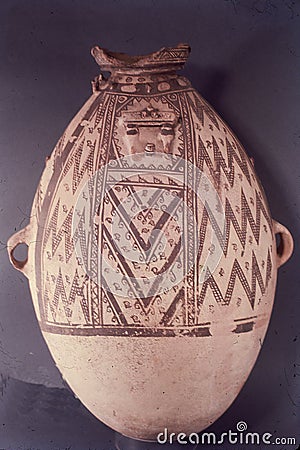 Ceramic- huaco- Chancay civilization, which developed in the later part of the Inca Empire.were conquered by the ChimÃº in the Stock Photo
