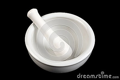 Ceramic pounder kitchenware Stock Photo