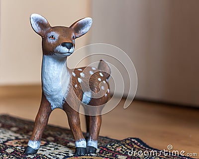 Ceramic roe deer Stock Photo
