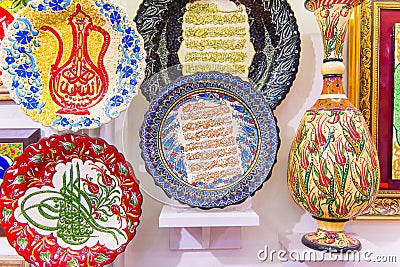 Turkish handmade ceramics Stock Photo