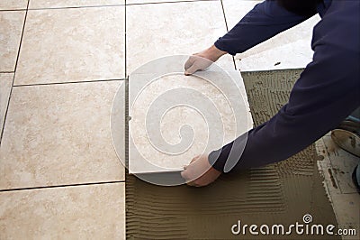 Ceramic Tile Stock Photo