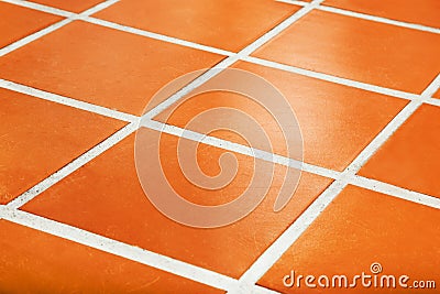 Ceramic tiled floor Stock Photo