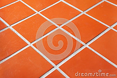 Ceramic tiled floor Stock Photo