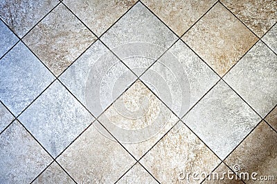 Ceramic tiled floor Stock Photo