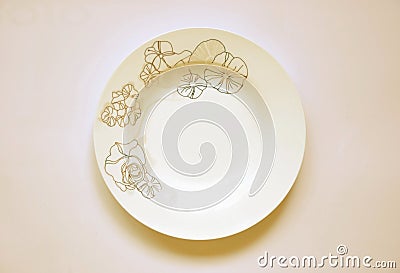 Ceramic tray Stock Photo