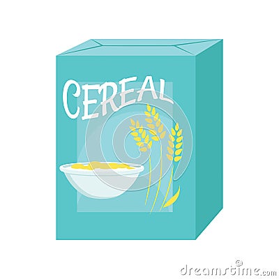 Cereal box icon Vector Illustration