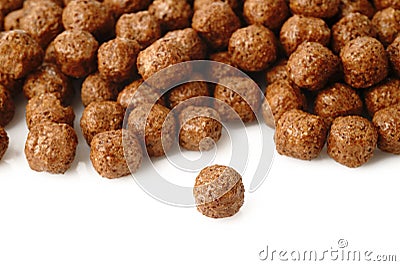 Cereal chocolate balls Stock Photo