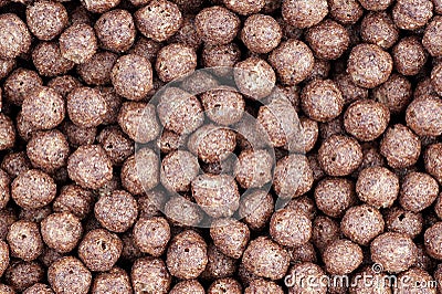 Cereal chocolate balls Stock Photo