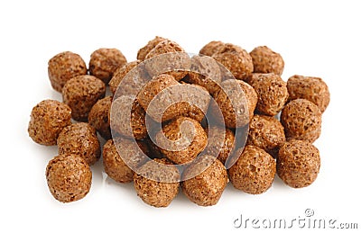 Cereal chocolate balls Stock Photo