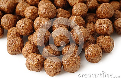 Cereal chocolate balls Stock Photo