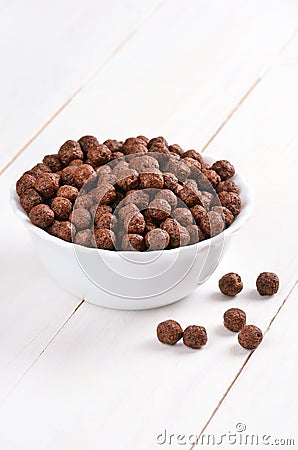 Cereal chocolate balls Stock Photo