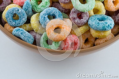 Cereal loops Stock Photo