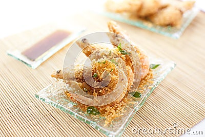 Cereal Prawn Stock Photo