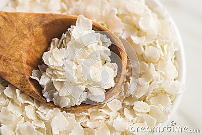 Cereal rice flakes Stock Photo