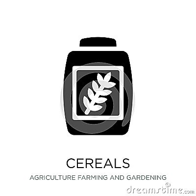 cereals icon in trendy design style. cereals icon isolated on white background. cereals vector icon simple and modern flat symbol Vector Illustration