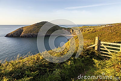 Ceredigion Coastal Path Views Stock Photo