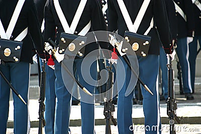 Ceremonial guard (close-up) Stock Photo