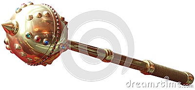 Ceremonial mace of Ukrainian Hetmans Stock Photo