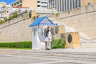 Ceremonials Changing of the Guard, Greece Editorial Stock Photo