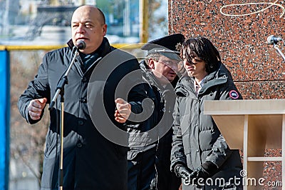 Ceremony of donates to Kyiv regional police Editorial Stock Photo