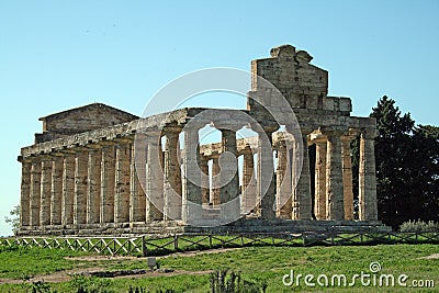 Ceres paestum italy Stock Photo