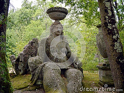 Ceres in sacred grove Stock Photo