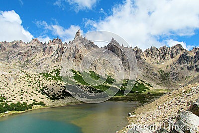 Cerro Catedral mountains in Bariloche Stock Photo