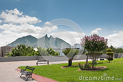 Cerro de la Silla - Monterrey Stock Photo