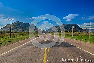 Cerro Paraguari is one of Paraguay`s most iconic landmarks in Paraguay. Stock Photo