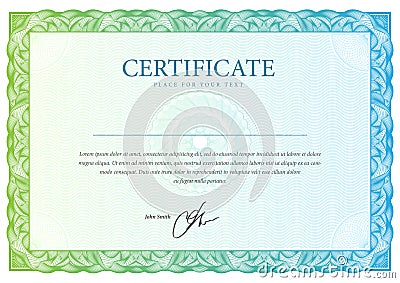 Certificate and diplomas template. Vector Vector Illustration