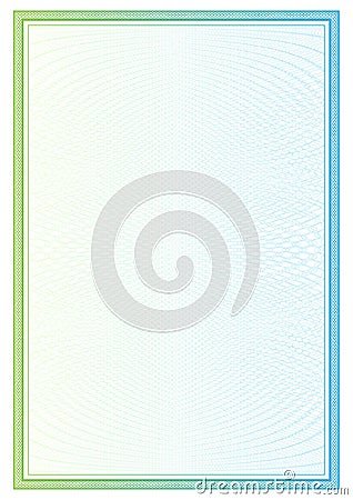 Certificate. pattern for currency and diplomas Vector Illustration