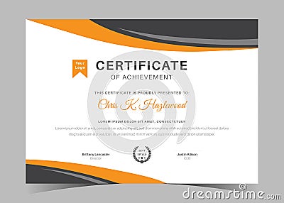 certificate template business certificates multipurpose certificate diploma achievement Vector illustration Cartoon Illustration