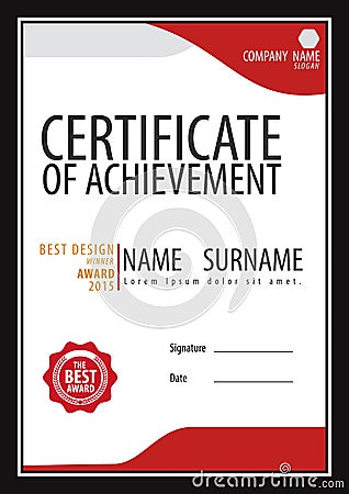 Certificate template,diploma,Letter size ,vector Vector Illustration