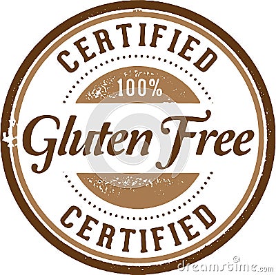 Certified Gluten Free Vector Illustration