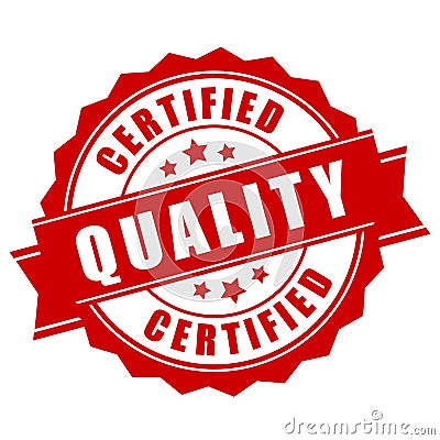 Certified quality business label Vector Illustration