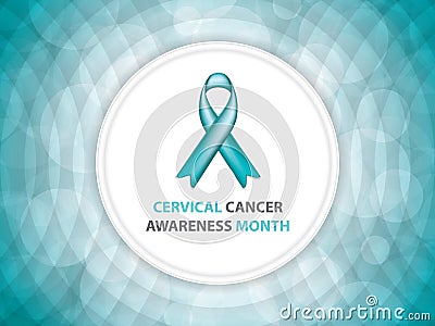 Cervical Cancer Awareness Month Vector Illustration