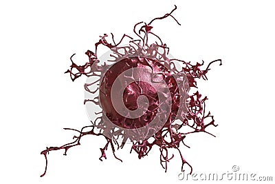 Cervical cancer cells Cartoon Illustration